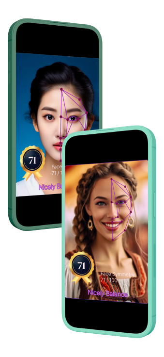 Face Symmetry app screenshots